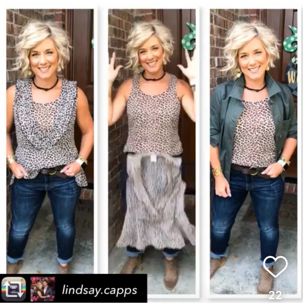 Cabi Flutter Blouse Style 3612, Two Tops In One, … - image 3